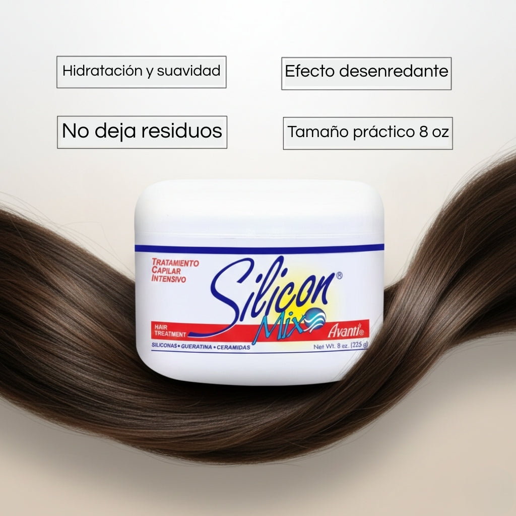 Tratamiento Capilar Hidratante Intensivo Silicon Mix – 8 oz