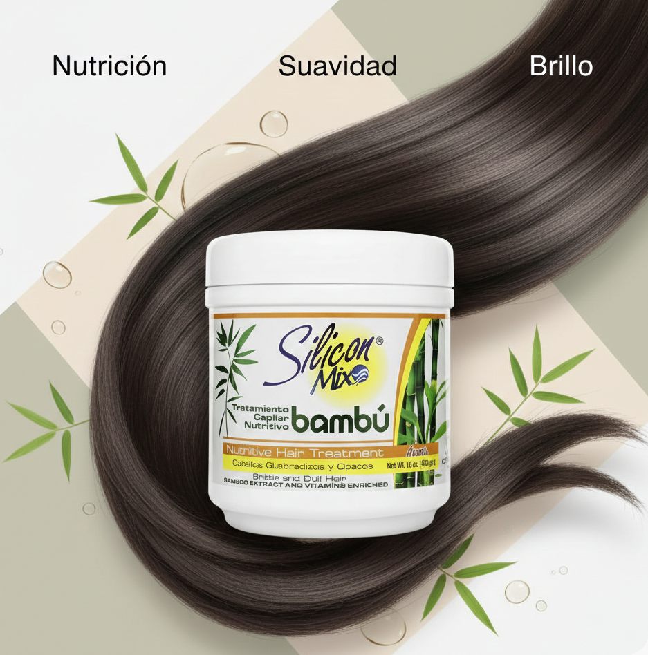 Tratamiento Capilar Nutritivo Bambú Silicon Mix – 16 oz