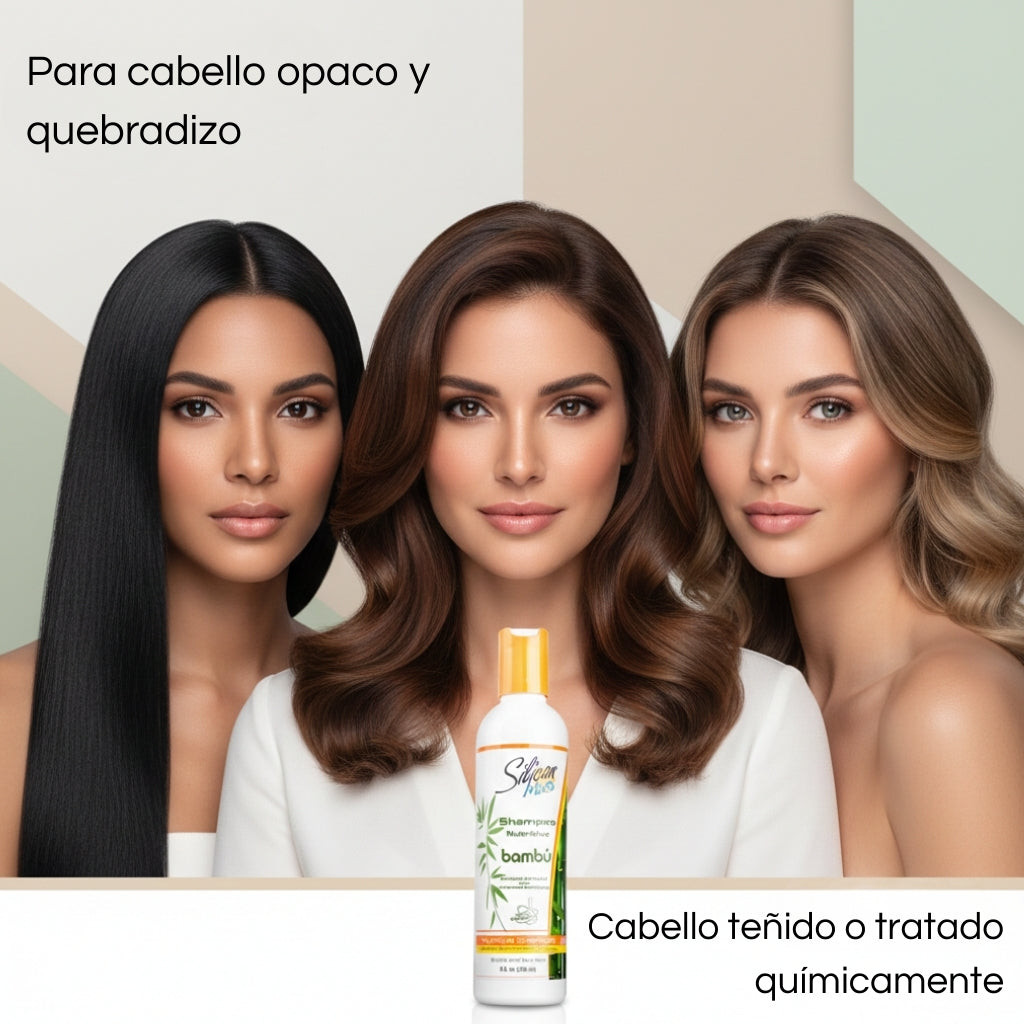 Shampoo Nutritivo Bambú Silicon Mix – 16 oz