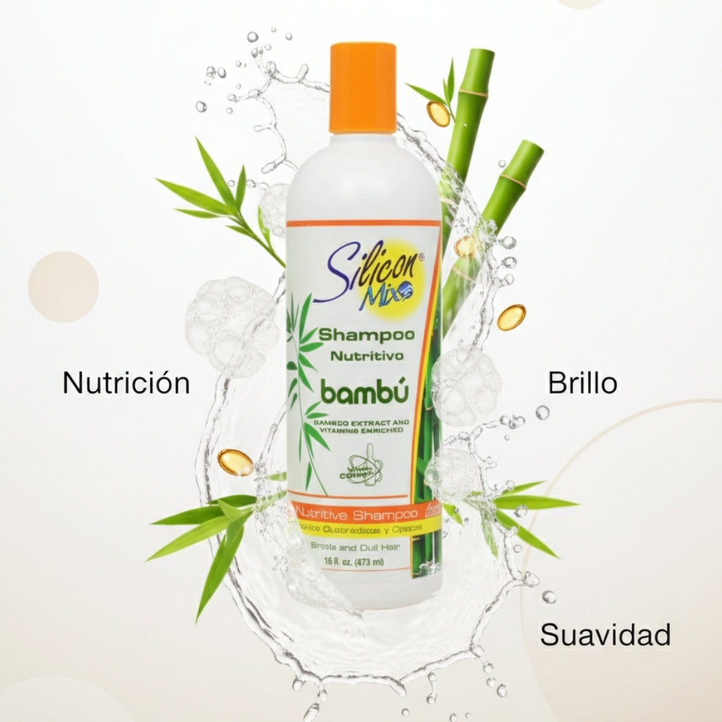 Shampoo Nutritivo Bambú Silicon Mix – 16 oz