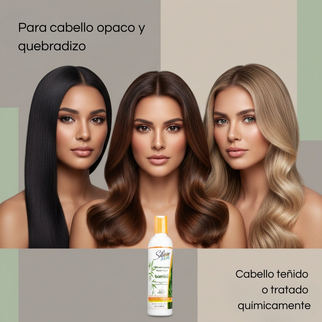 Shampoo Nutritivo Bambú Silicon Mix – 8 oz