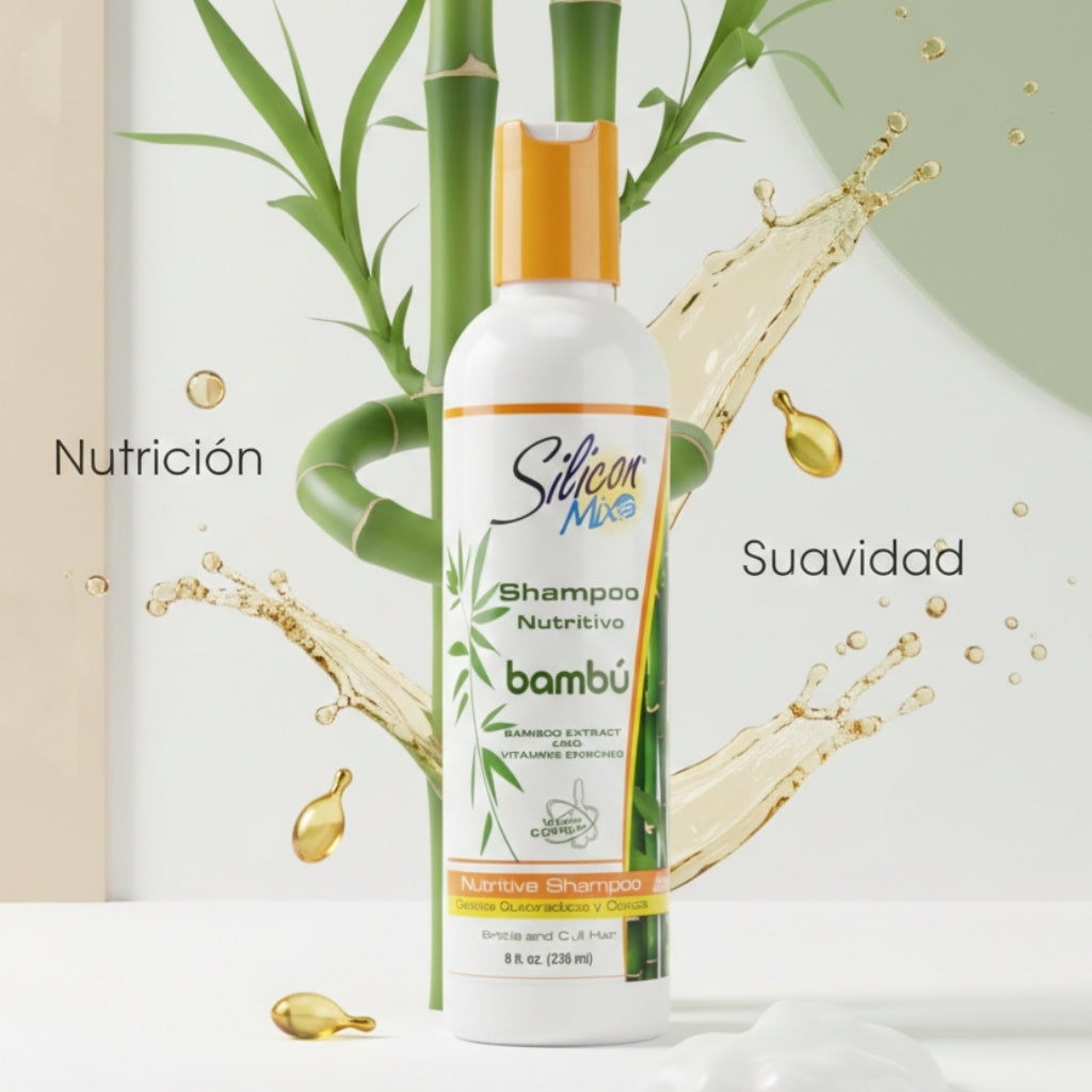 Shampoo Nutritivo Bambú Silicon Mix – 8 oz