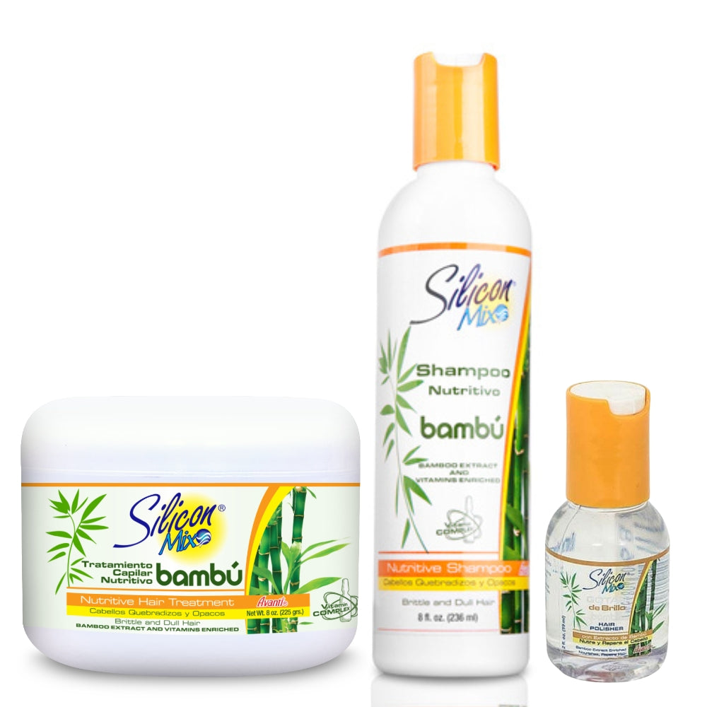 Rutina completa bambú + brillo 8oz