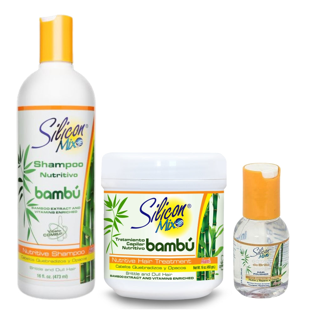 Rutina completa bambú + brillo 16oz