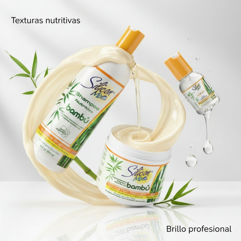 Rutina completa bambú + brillo 16oz