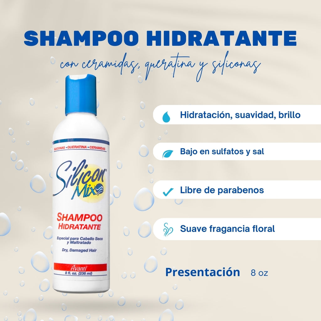 Shampoo Hidratante Intensivo Silicon Mix – 8 oz