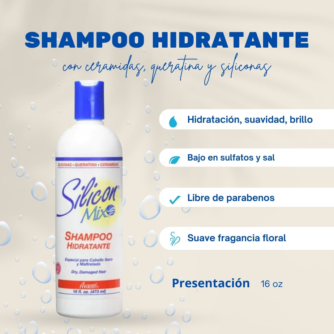 Shampoo Hidratante Intensivo Silicon Mix – 16 oz